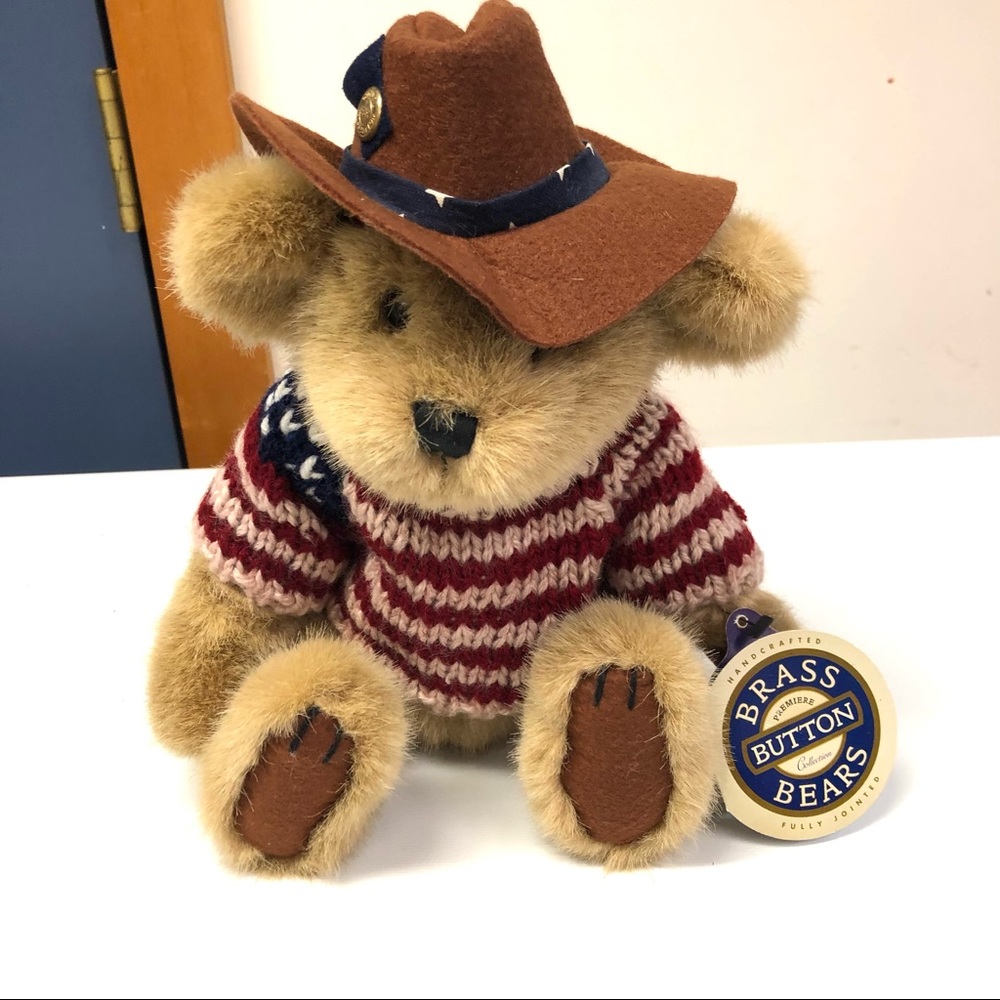 Brass Button Bears Cody Teddy Bear Plush.